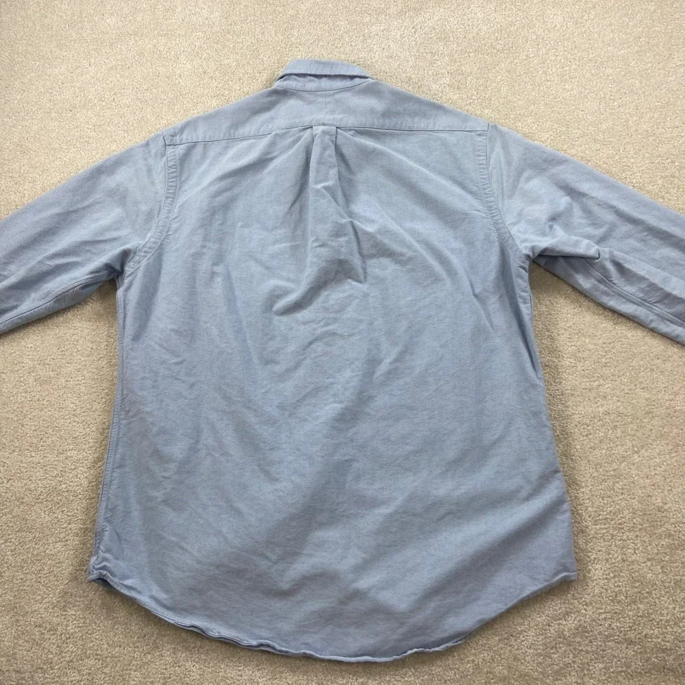 Ralph Lauren Button Down Shirt Mens Large Blue Oxford Long Sleeve Pony Logo